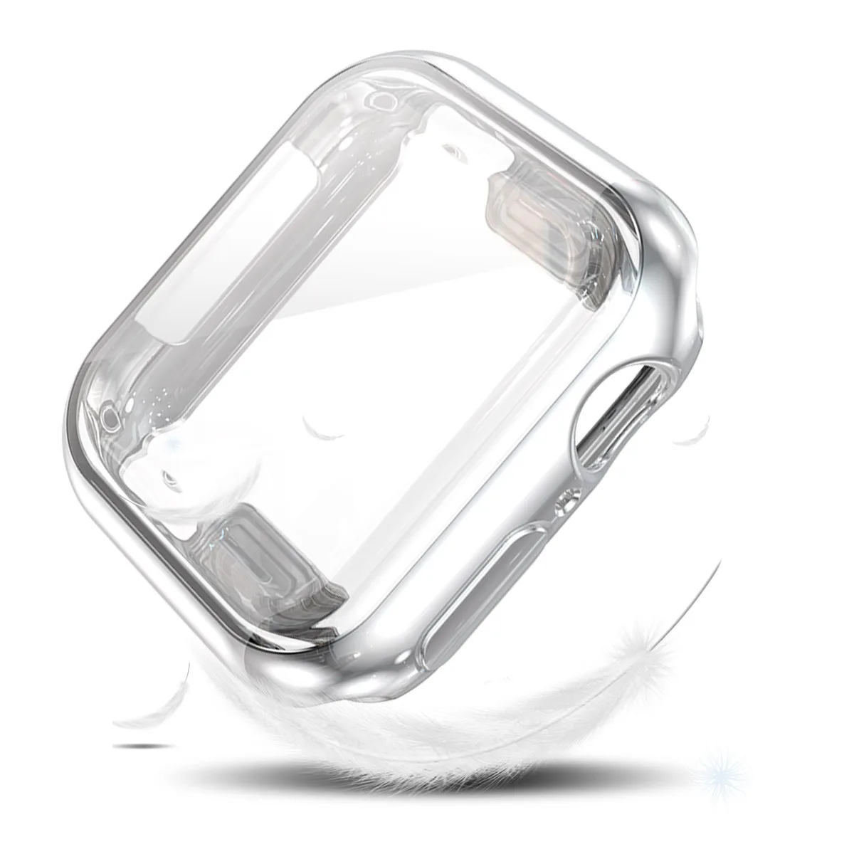 Для Apple Watch series 5 4 3 2 1 ремешок корпус 42 мм 38 м 40 мм 44 мм тонкий пластиковый чехол протектор для iWatch 4 44 мм чехол для часов - Цвет: 7