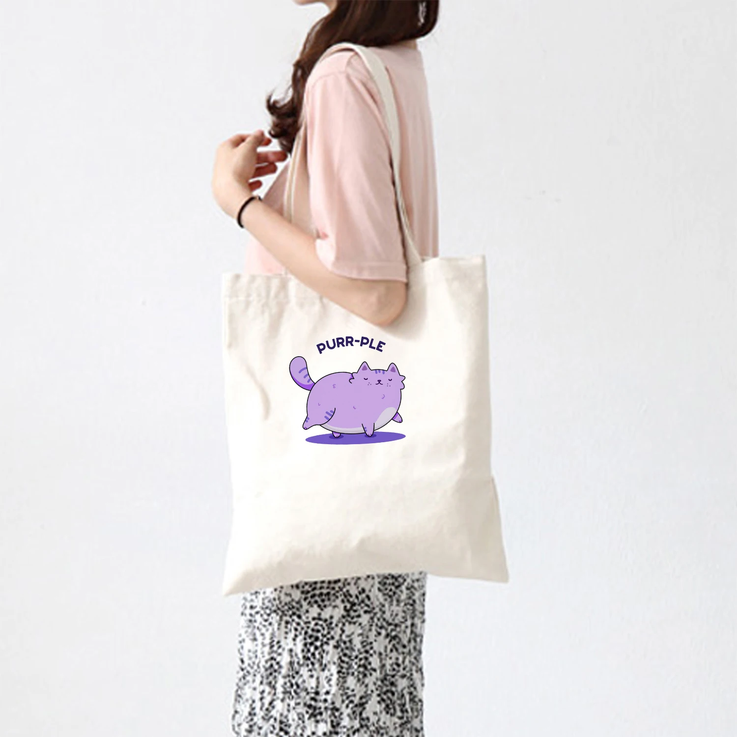Unisex Eco Shopping Cotton Linen Tote Handbag Canvas Pouch Purse Shoulder Bags