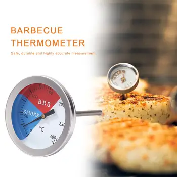 

BBQ Grill Thermometer Probe Fried Food Oven 0-120 Celsius Stainless Steel Tool Camping for Household Indoor Outdoor Kitchen
