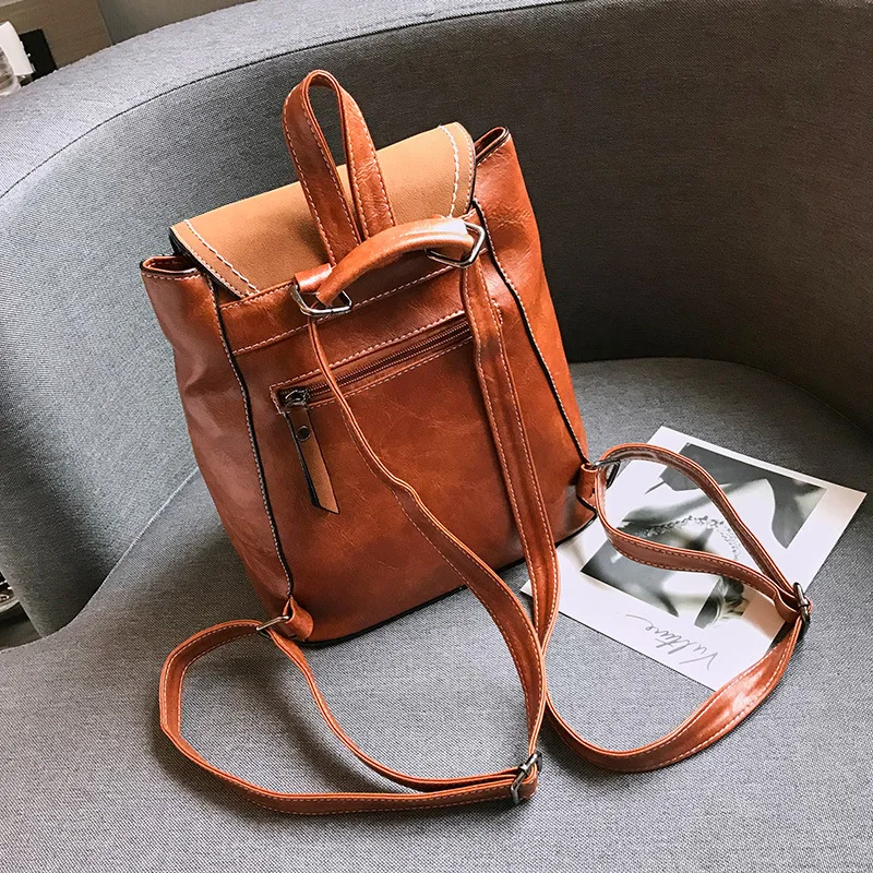 Стиль, школьный стиль, два назначения, английский рюкзак с кисточками, женский рюкзак из искусственной кожи, Ретро стиль, средняя школа, Студенческая школьная сумка, Mu