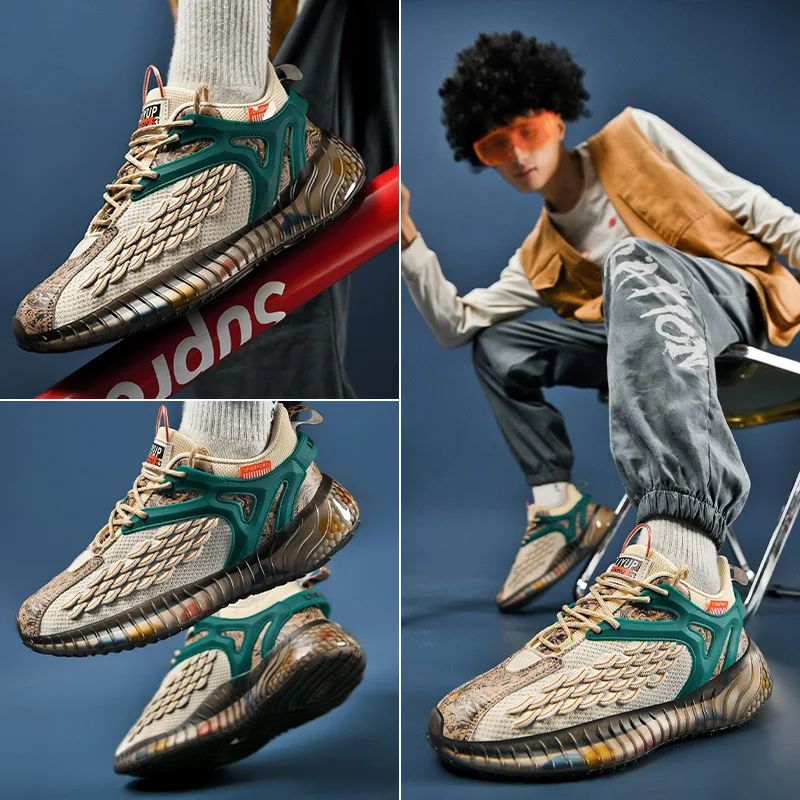 Shoes Men's Autumn and Winter Casual 2021 New Style Running Shoes Multi-single Country Tide Sports Autumn Men's Trendy Shoes
