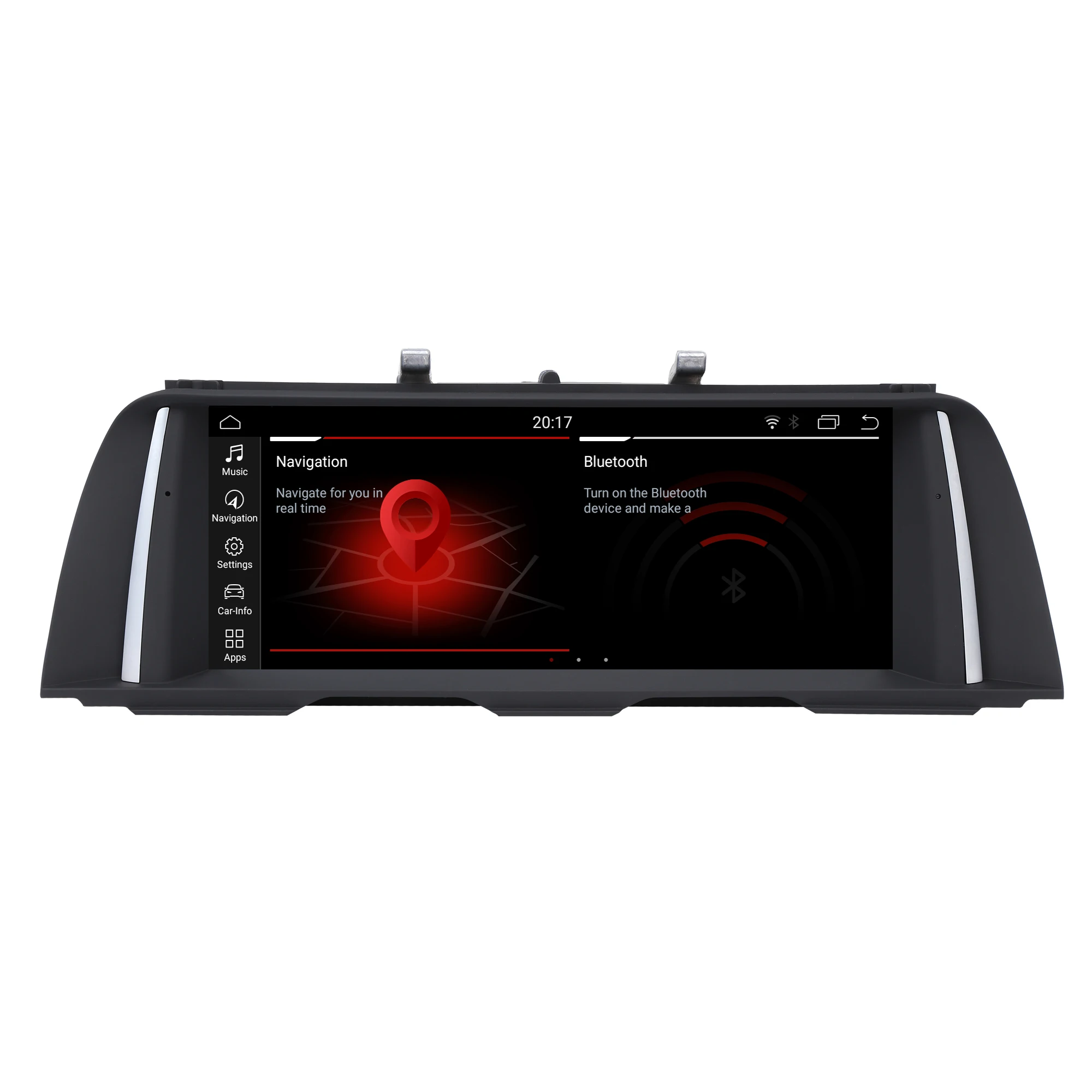 64G Rom Android 10 мультимедиа автомобильное радио для BMW 5 серии F10 F11 NBT 1920x720 HD Черный