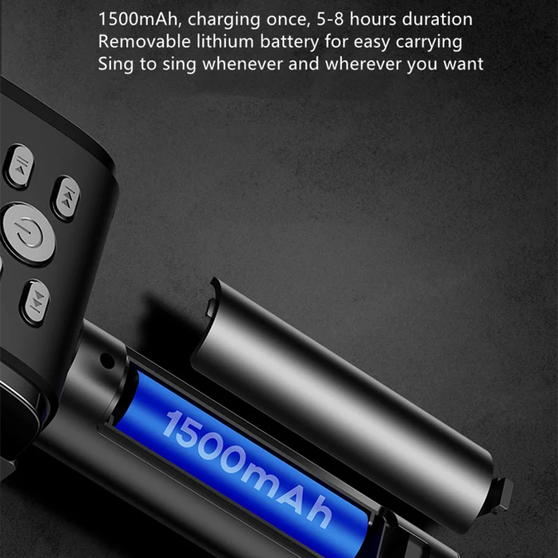 IMice профессиональный конденсаторный аудио Bluetooth беспроводной HIFI микрофон 1500 мАч поддержка TF наушники портативный микрофон для телефона ноутбука