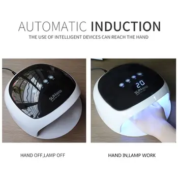 

48W UV LED Nail Dryer Lamp Infrared Sensor Curing Gel Timer Setting Machine Tool New