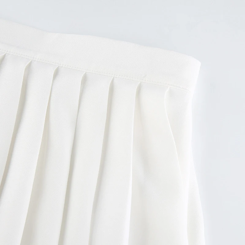 Women’s Pleated Mini Skirt – Elastic Waist Short Skirts