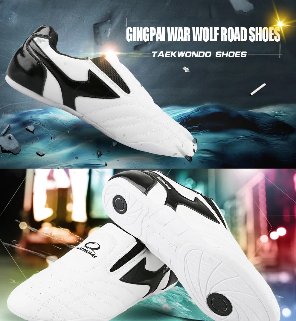 Description Picture 4 of itemGINGPAI Breathable Taekwondo Shoes White Long Martial Arts Shoes Professional Training Competition Shoes Sports Shoes
