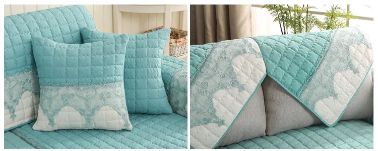 Нескользящий хлопковый коврик для дивана, твердая подушка для дивана, угловая подушка для дивана, полотенце, чехол для дивана, кружевной стиль CX155