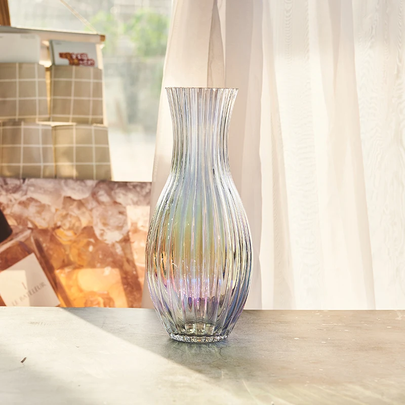 Nordic Magic Colored Glass Vase Hydroponics Flower Arrangement