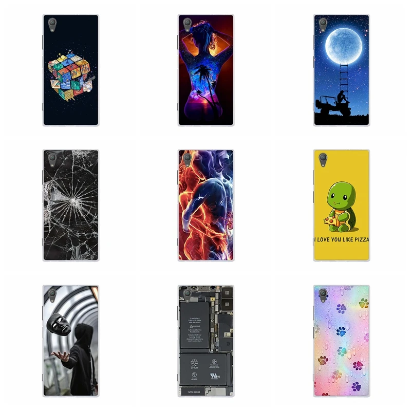 Чехол для sony Xperia XA1 Plus, силиконовый чехол с узором для sony XA1 Plus, мягкая задняя крышка для sony Xperia X A1 Plus, бампер
