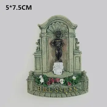 

New Belgian Fridge Pastes Tourist Souvenirs Brussels Landmark Urine Magnetic Iron Ornaments Tourism Scenery Refrigerator Magnets