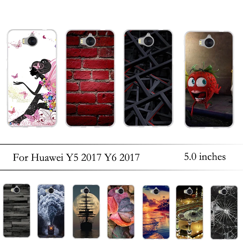Для Huawei Y5 2017 Y6 Чехол Мягкий силиконовый чехол из ТПУ для III Fundas huawei Honor 6 Play Coque сумки