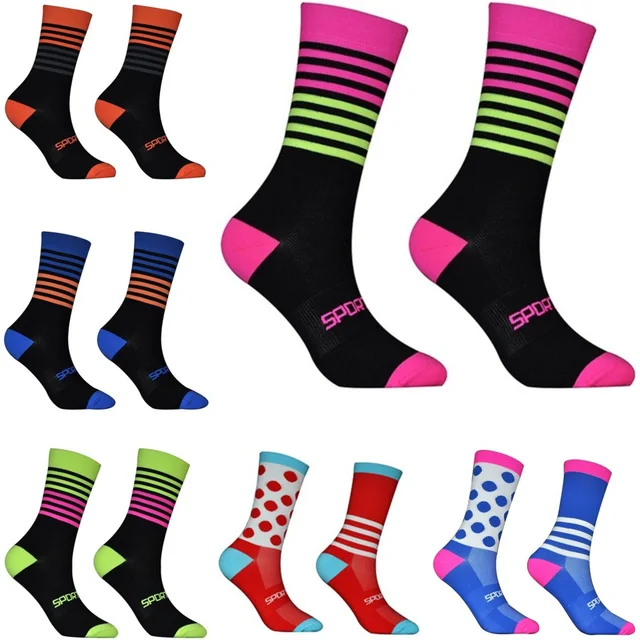 US $2.48 2019 High Quality Professional Cycling Socks Men Women Basketball Football Soccer Running Bike Bicy