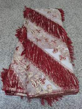 

Latest Pure 3D Tulle Net Lace Fabric With Sequins African Lace Fabric 2020 High Quality Lace Mesh French Lace Fabric