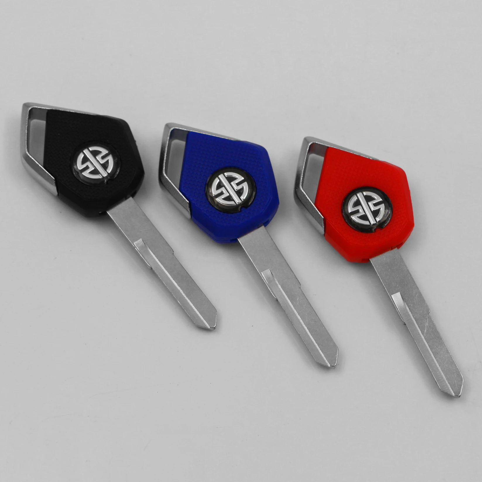 Multi-Colored Right Slot Blank Blade Motorcycle Uncut Key Fit For Kawasaki - Цвет: Multi-Colored