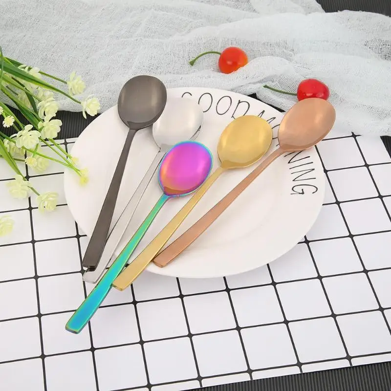 Нержавеющая сталь Студенческая уличная ложка для пикника Flatware столовая посуда кухонные гаджеты Кемпинг Альпинизм Основные аксессуары