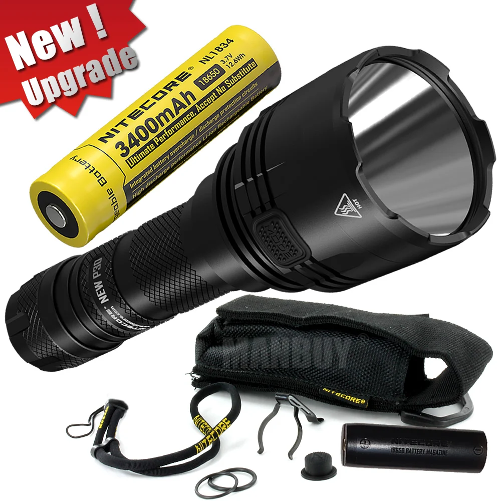 NITECORE 1000 люмен Новый P30 + 18650 Батарея большой радиус действия тактические фонарики