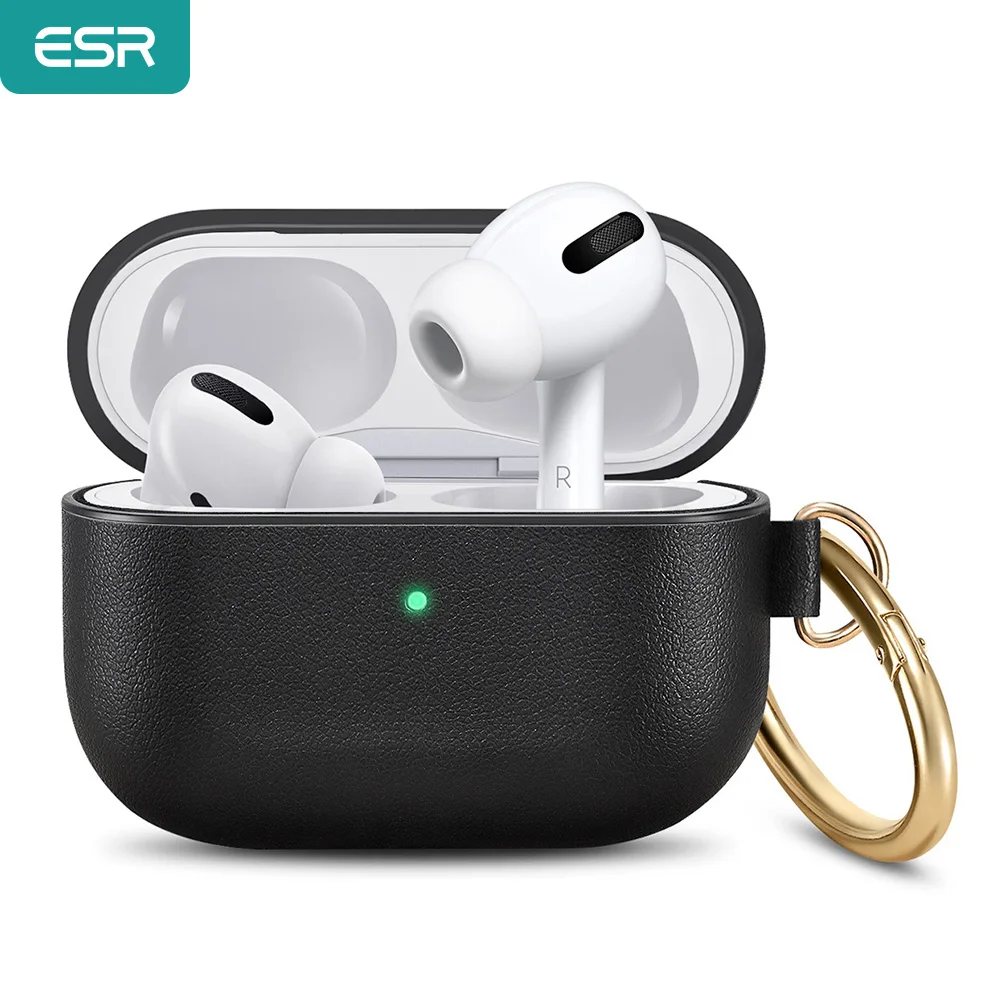 ESR наушники чехол для Apple наушников кожа Soft Touch с крючками противоударный EarPods Pro