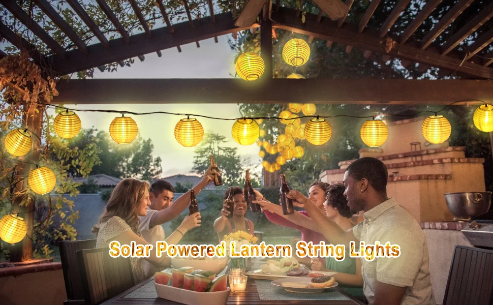 30 LED Solar String Lights with Remote Outdoor Lighting Solar Lamp Garland Fairy Globe Lantern Ball for Party Holiday Christmas