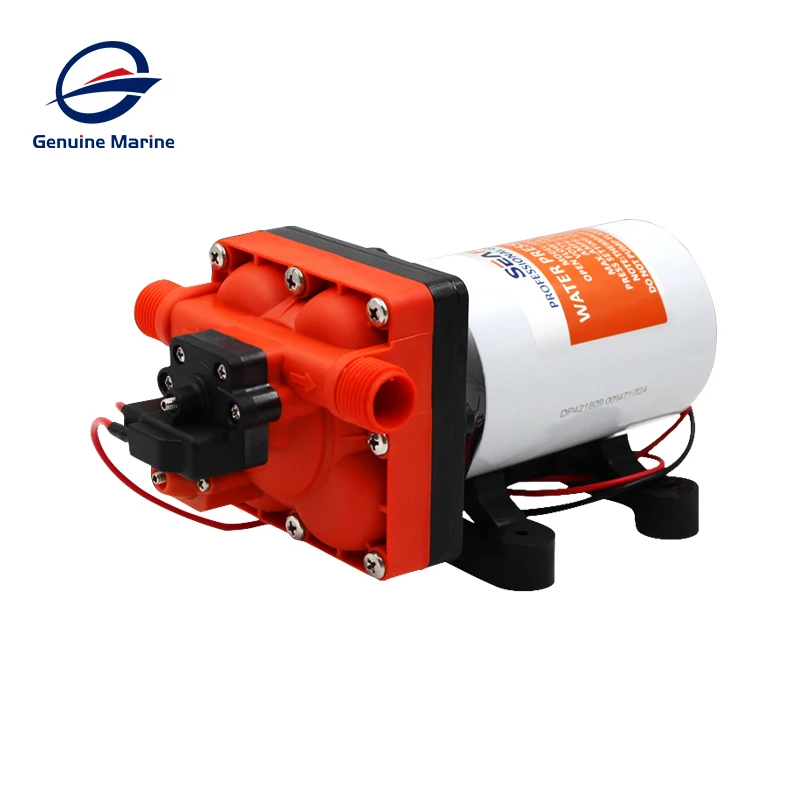 DC 12v Marine Water Pump Diaphragm Self Priming Pump Boat Accessories Showers Toilets Water Transfer Motor for RV Camper pneumatic water transfer air operated aluminum membrane suction filter double diaphragm pump