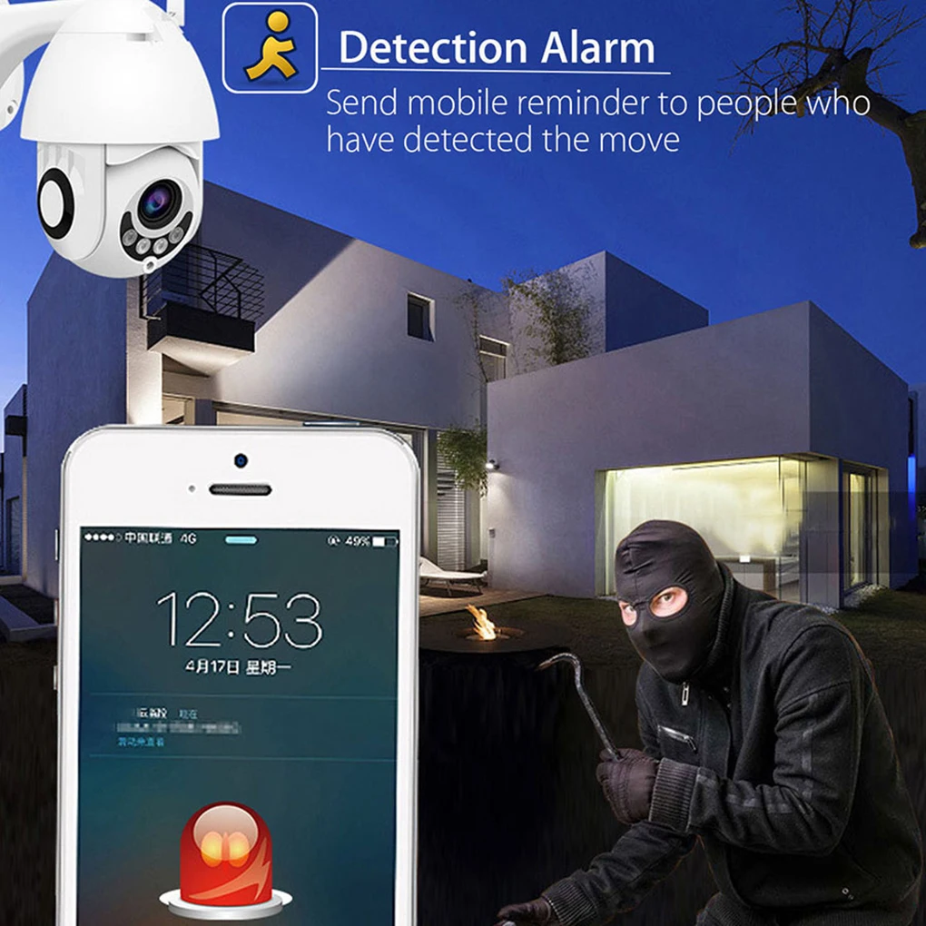 WiFi Smart Camera HD 1080P Wireless Waterproof Camera Outdoor Security Supplies 360 Dregree EU Plug WiFi Smart Camera HD 1080P Wireless Waterproof Camera Outdoor Security Supplies 360 Dregree EU Plug