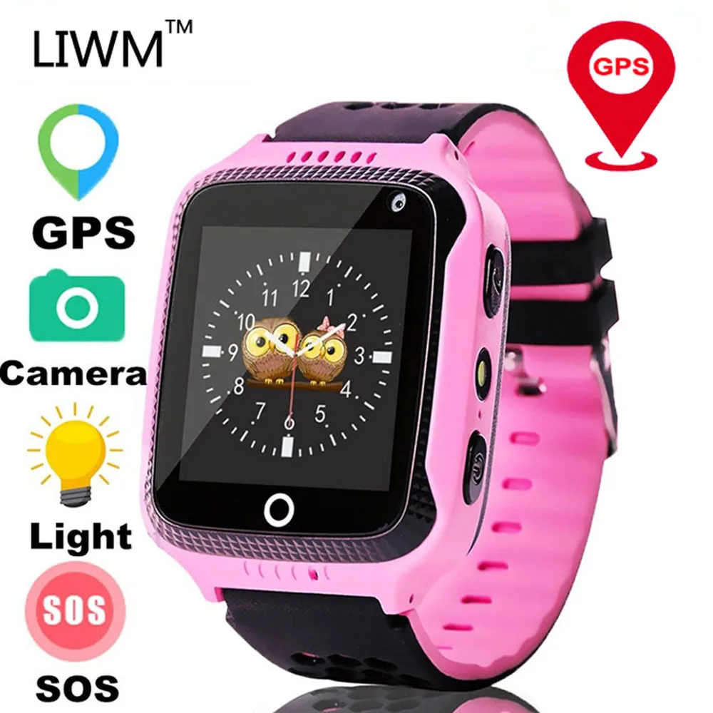 Comprar Reloj inteligente LIWM Q528 para niños con GPS, linterna para cámara para niños, reloj para bebés, localizador de llamadas SOS, rastreador de dispositivos para chico, seguro Q50 Q90