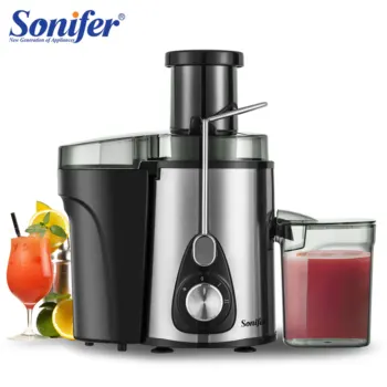 220V Stainless Steel Juicers 2 Speed Electric Juice Extractor Fruit Drinking Machine for Home Sonifer 1