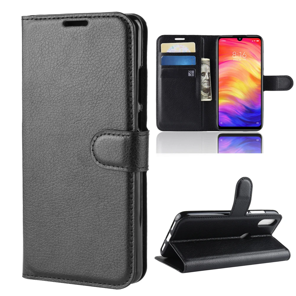 Per Redmi Note 7 Portafoglio Cover Porta Carte Custodie Per Telefono Per Xiaomi Redmi Note 7 / Redmi Note 7 Pro Custodia In Pelle Business Holster