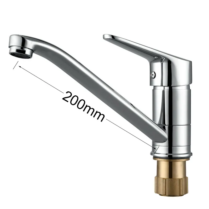 wall mount kitchen faucet Kitchen Rotatable Spout Single HandleKitchen Faucet All-Copper Hot And Cold Sink Faucet, Swivel Faucet Sink Single-Handle Faucet kitchen faucet with sprayer