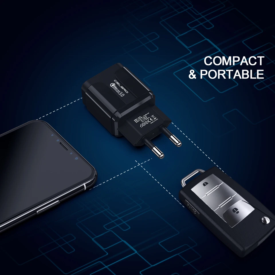 18 Вт Usb настенное зарядное устройство Quick Charge 3,0 быстрое зарядное устройство EU US Разъем для samsung Galaxy A8 A9 sony Xperia htc адаптеры для смартфонов