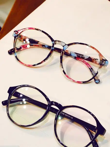 

YGX02 Flat Mirror Circular Frame Glasses Wholesale Blue-proof Computer Mirror Super-elastic Flat Mirror Flat Mirror Glasses