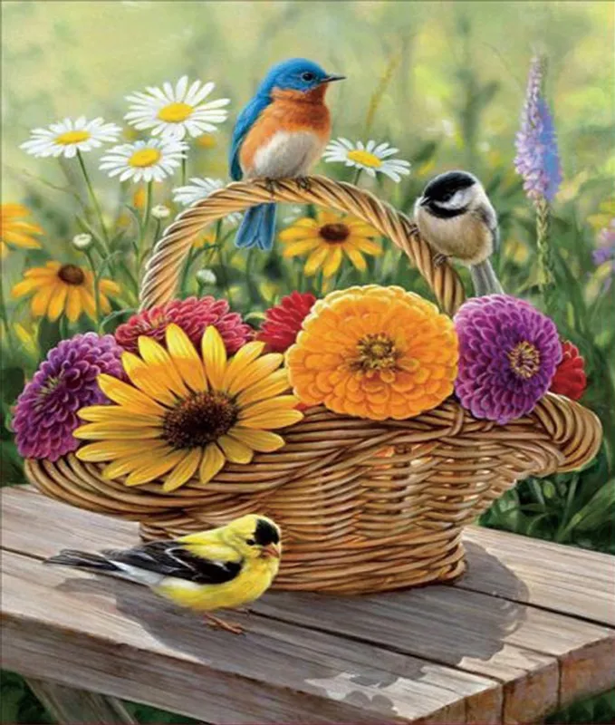 DIY 5D Diamond Flower bird diamond painting Animal Scenery cross stitch Painting Embroidery Home Decor Craft |