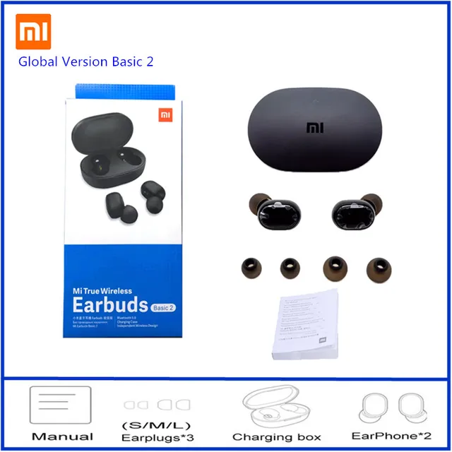 Original Xiaomi Redmi Airdots 2 TWS Bluetooth Earphone Mi True Wireless ...