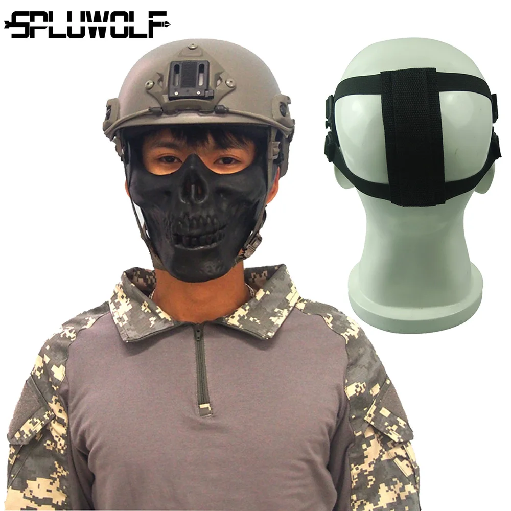 

Tactical Mask Military Paintball Sport Proctive Face Cover Guard пейнтбол маска
