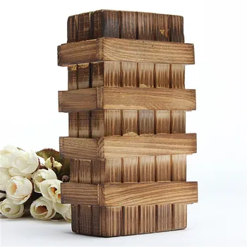 

Wooden Magic Secret Puzzle Box Compartment Intelligence Brain Teaser Toys