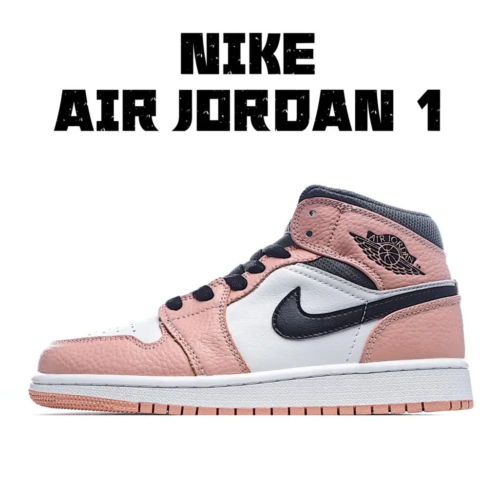 Женские кроссовки для баскетбола Air Jordan 1 Mid дышащая Спортивная обувь улицы размер