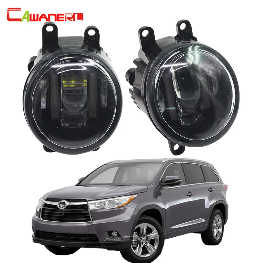 Cawanerl для Toyota Highlander 2008 2012 стайлинга автомобилей левый + правый туман светильник