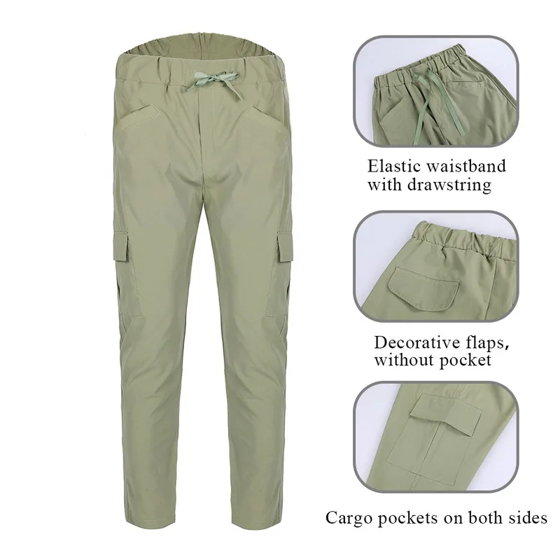 OEAK мужские однотонные многоцветные брюки карго с эластичным поясом рабочие штаны повседневные с косыми карманами однотонные комбинезоны различных цветов