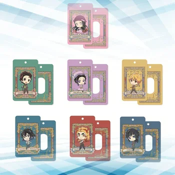 

Anime Demon Slayer: Kimetsu No Yaiba Tanjirou Nezuko Acrylic Cards Holder Bus Pass Business Card Case Keychain
