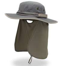 Женская Мужская Регулируемая Складная Солнцезащитная летняя уличная с шалью портативная УФ-защита рыболовная шляпа с широкими полями крутая Повседневная