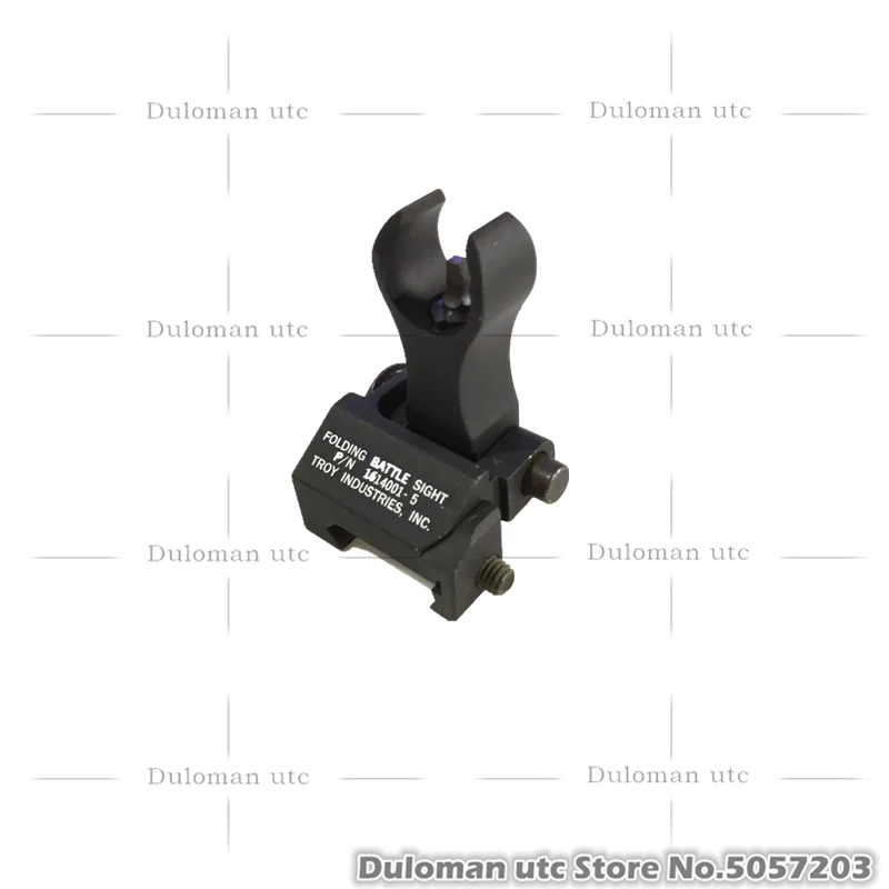 Duloman utc TROY HK Front Folding Battle Sight Rail Flip Up Front Sight for Airsoft AR-15 M4 Tactical Forearms Back-Up Sight
