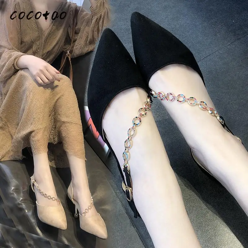 Cordones Zapatos Zapatos De Tacu00f3n Alto Con Diamant De