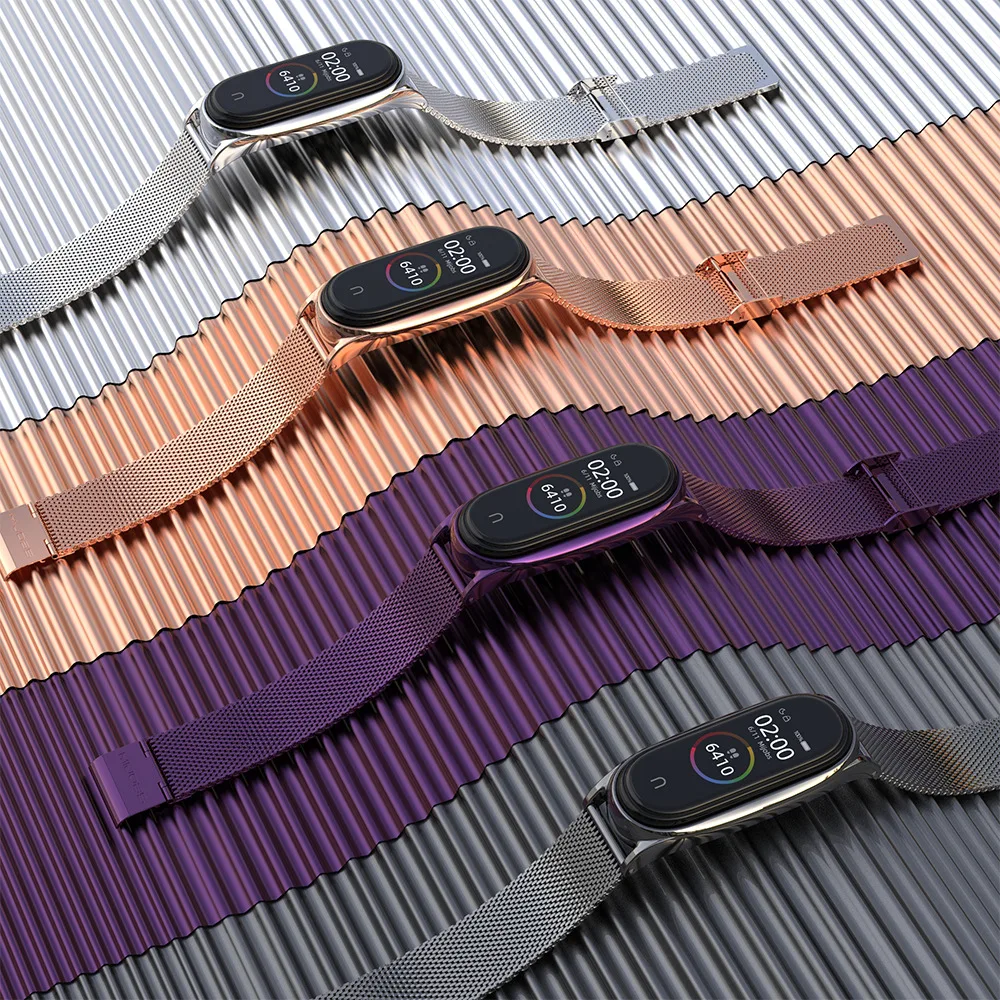 Metal Strap For Xiaomi Mi Band 6 5 4 3 Wrist Bracelet Screwless watchband Bracelet Replacement Sport Wrist Wristband mi band