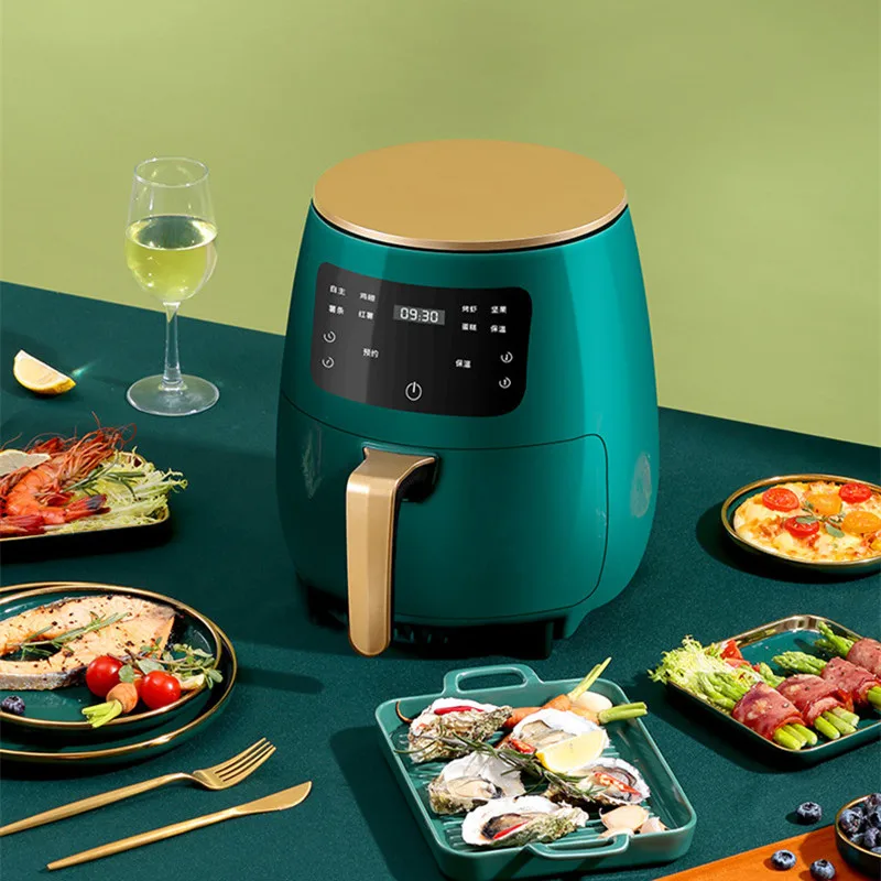 1400W 4.5L Smart Air Fryer Electric Oilless Cooker with LCD Screen Operation PanelHome Large Capacity Multifunction Health Fryer