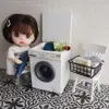 NEW 1:12 Miniature Washing Machine Mini Dollhouse Furniture for Blyth Barbies OB11 BJD Doll House Play Toys Accessories 1
