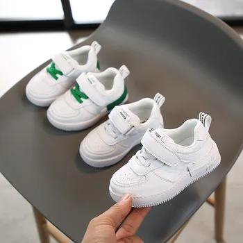 

Spring Solid Color Soft Bottom Children's Casual Shoes Children's Sports Shoes 1-6 Years Old Boys and Girls Sneakers