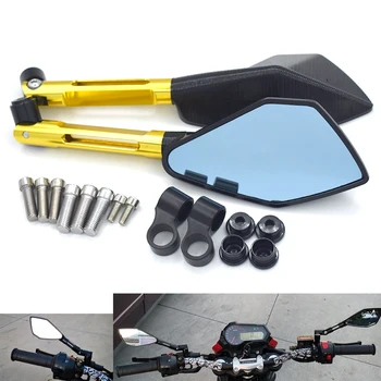 

CNC Universal Motorcycle Bigger Side Rearview Mirrors Racer Scooter Sports For Ducati HYPERMOTARD 821/HYPERSTRADA 748 750SS