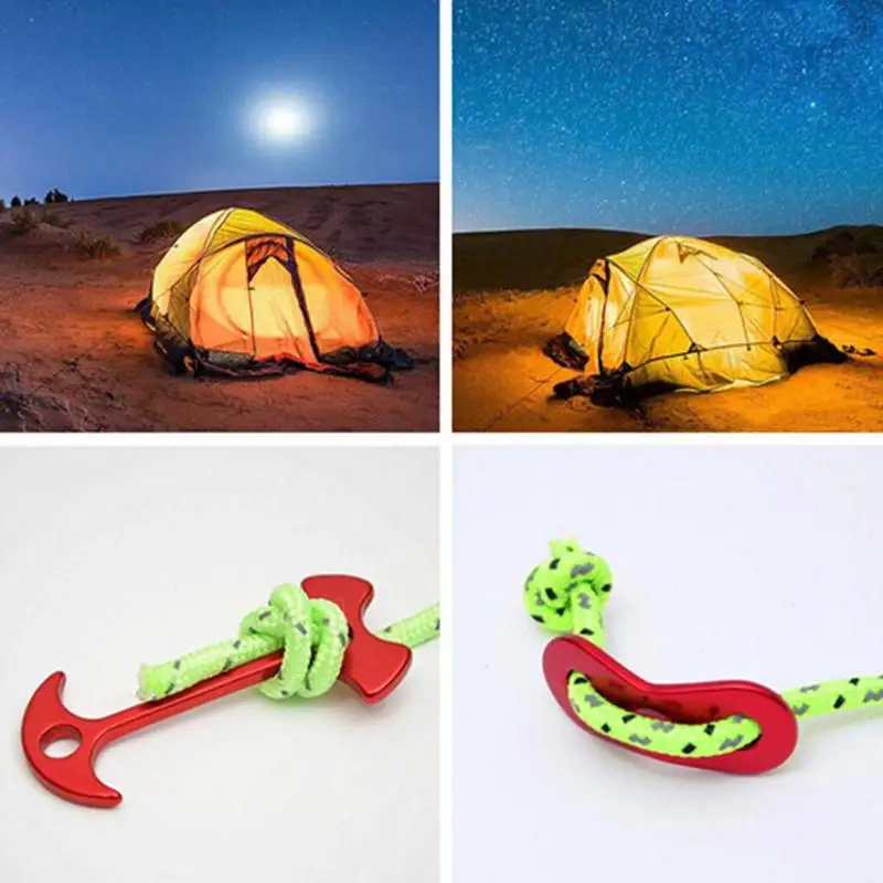 20 м/50 м отражающая наружная походная веревка для палатки Guy сетевой шнур флуоресцентная зеленая походная Палатка аксессуары