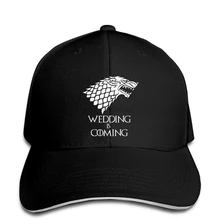 Бейсболка Свадьба идет престолов волк Жених шляпа с текстом остроконечная Кепка