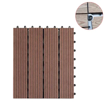 

Garden Balcony 30x30cm Floor Decking Anti-Corrosion Easy Fit Tiles Eco-friendly DIY Splicing Waterproof Patio Outdoor Board