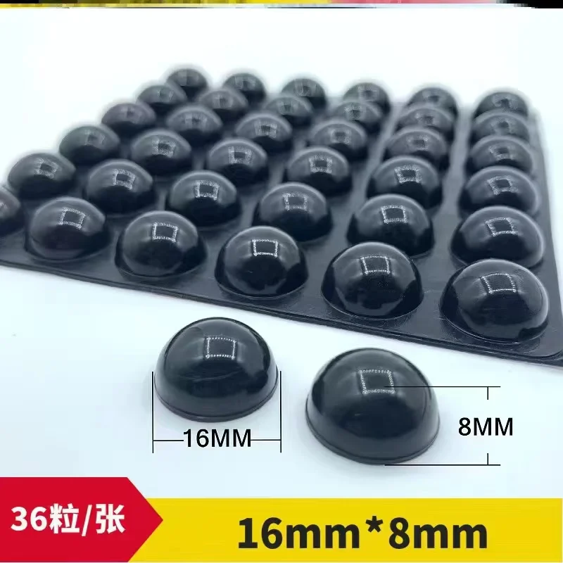 KGUSS 3M self-adhesive spherical rubber feet with a diameter of 16 and height 8 mm 35PCS | Электроника
